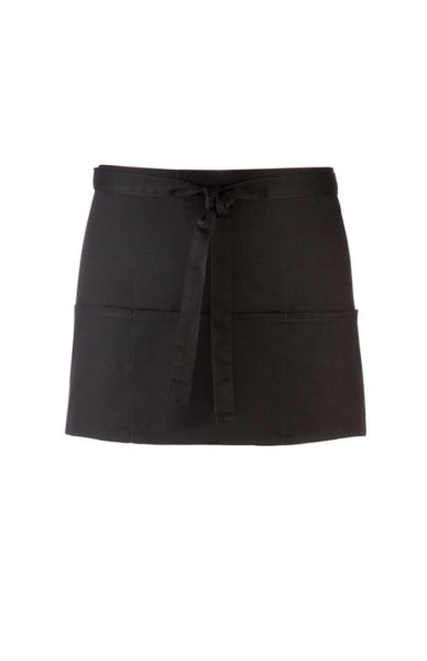 'COLOURS COLLECTION’ THREE POCKET APRON Fekete 
