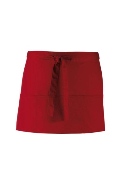 'COLOURS COLLECTION’ THREE POCKET APRON Piros 