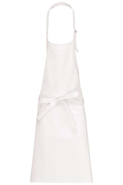 COTTON APRON HIGH-TEMPERATURE WASHABLE Fehér 