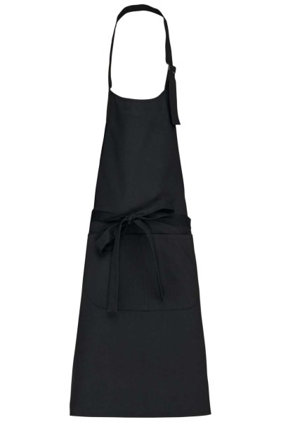 COTTON APRON HIGH-TEMPERATURE WASHABLE Fekete 
