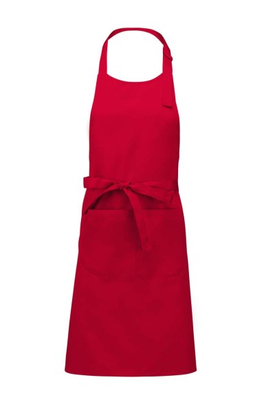 COTTON APRON WITH POCKET Piros 