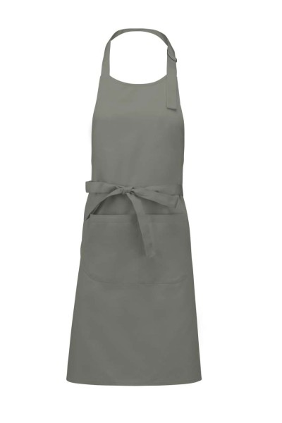 COTTON APRON WITH POCKET Szürke 