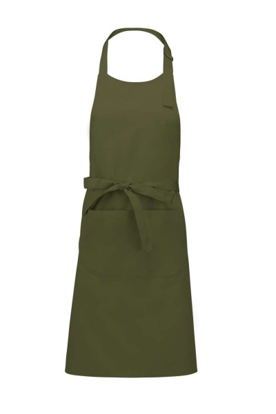 COTTON APRON WITH POCKET Zöld 