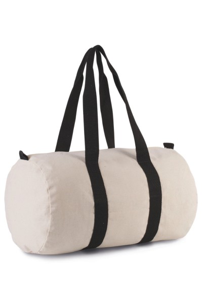 COTTON CANVAS HOLD-ALL BAG Fekete 