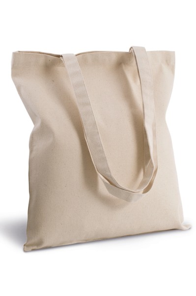 COTTON CANVAS SHOPPER BAG Kék 