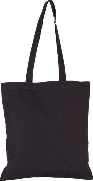 COTTON CANVAS SHOPPER BAG Fekete 