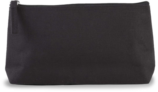 COTTON CANVAS TOILETRY BAG Fekete 