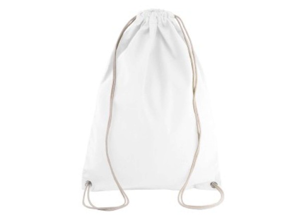 COTTON DRAWSTRING BACKPACK Fehér 