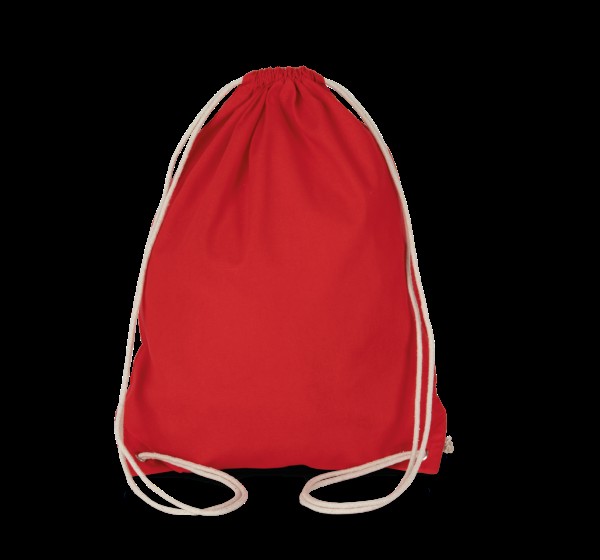 COTTON DRAWSTRING BACKPACK Piros 
