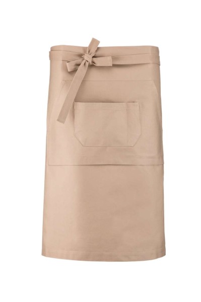 COTTON LONG APRON Barna 