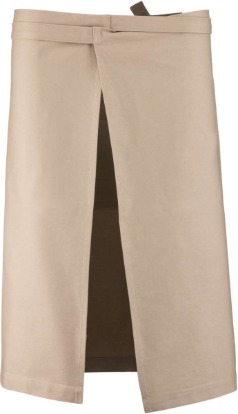 COTTON LONG APRON Barna 