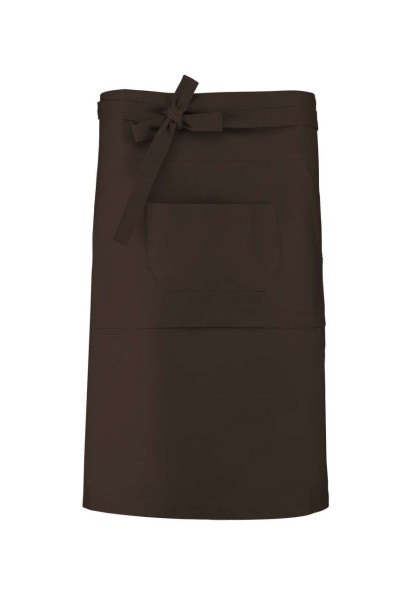 COTTON LONG APRON Barna 