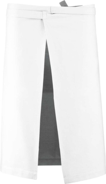 COTTON LONG APRON Fehér 