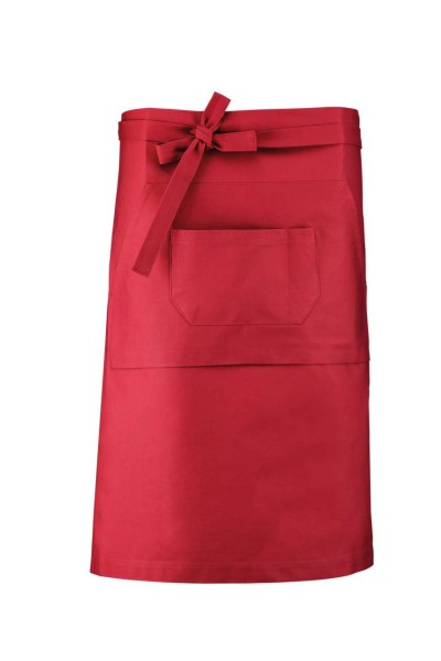 COTTON LONG APRON Piros 
