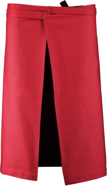 COTTON LONG APRON Piros 