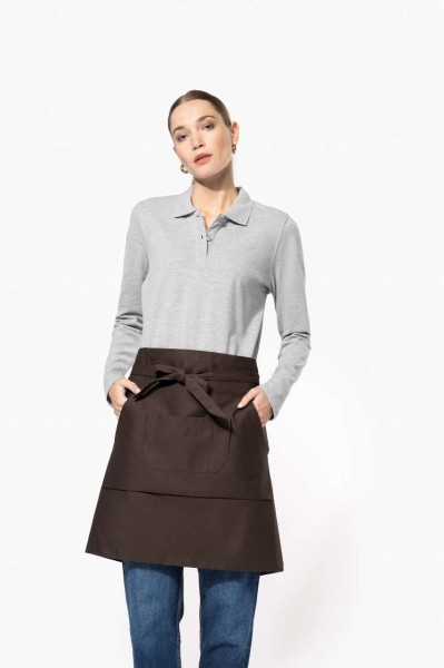 COTTON MID-LENGTH APRON Piros 