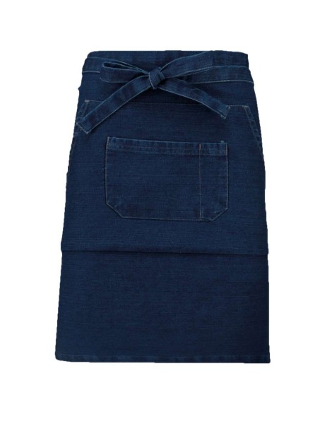 COTTON MID-LENGTH APRON Kék 