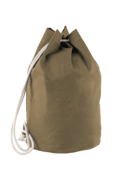 COTTON SAILOR-STYLE BAG WITH DRAWSTRING Fekete 