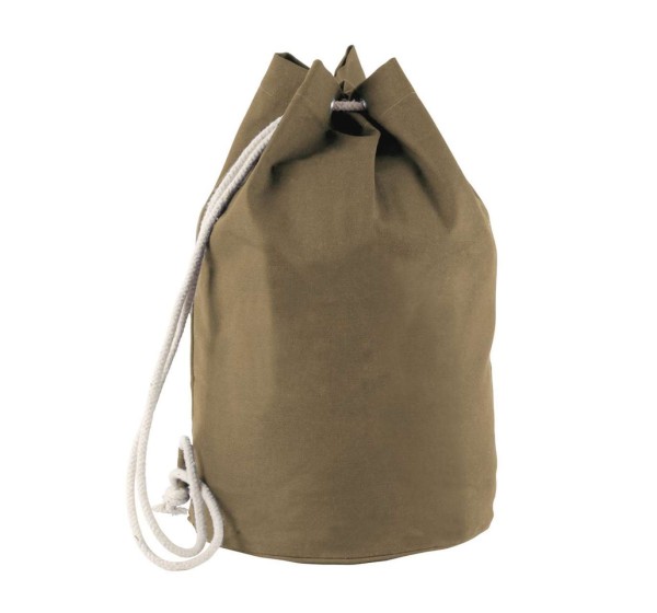 COTTON SAILOR-STYLE BAG WITH DRAWSTRING Zöld 