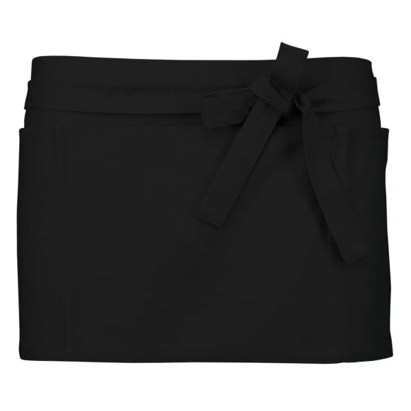 COTTON SHORT APRON Fekete 