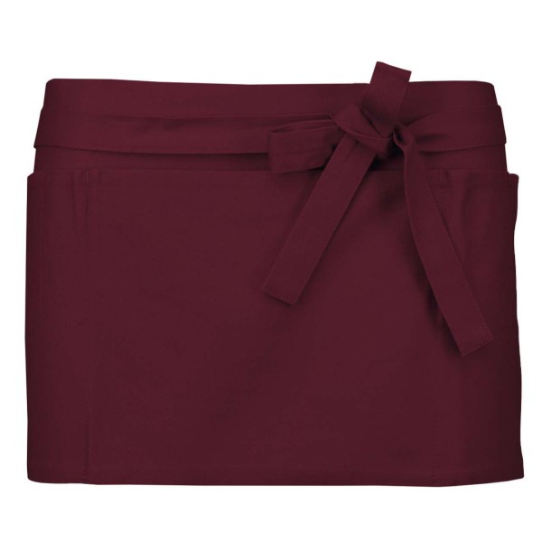 COTTON SHORT APRON Piros 