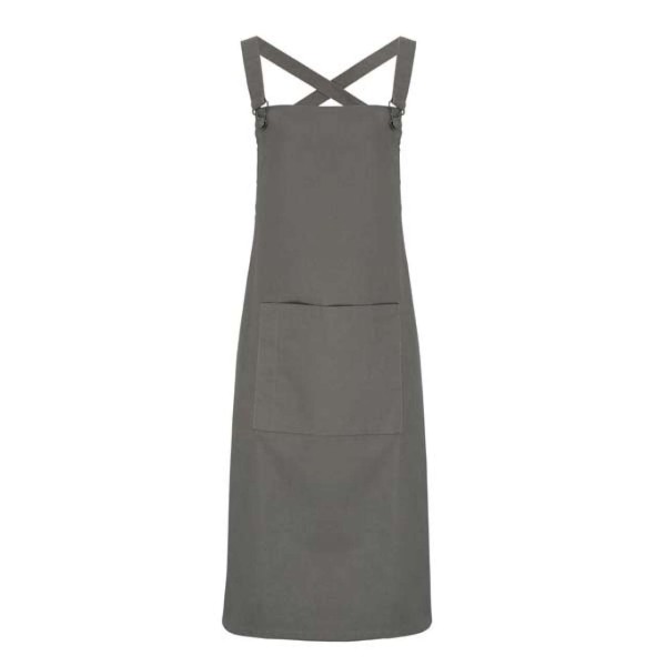 CROSS BACK ’BARISTA’ BIB APRON Szürke 