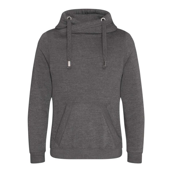 CROSS NECK HOODIE Szürke 