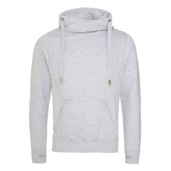 CROSS NECK HOODIE Szürke 