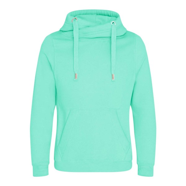 CROSS NECK HOODIE Zöld 