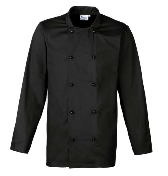 ‘CUISINE' LONG SLEEVE CHEF’S JACKET Fekete 