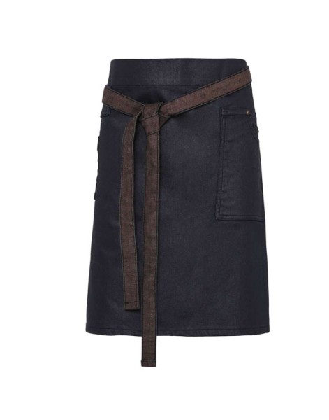 'DIVISION' WAXED LOOK DENIM WAIST APRON Kék 