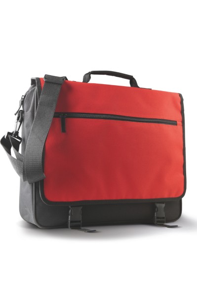 DOCUMENT BAG WITH FRONT FLAP Fekete 