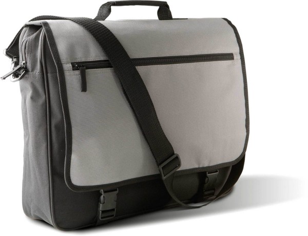 DOCUMENT BAG WITH FRONT FLAP Fekete 