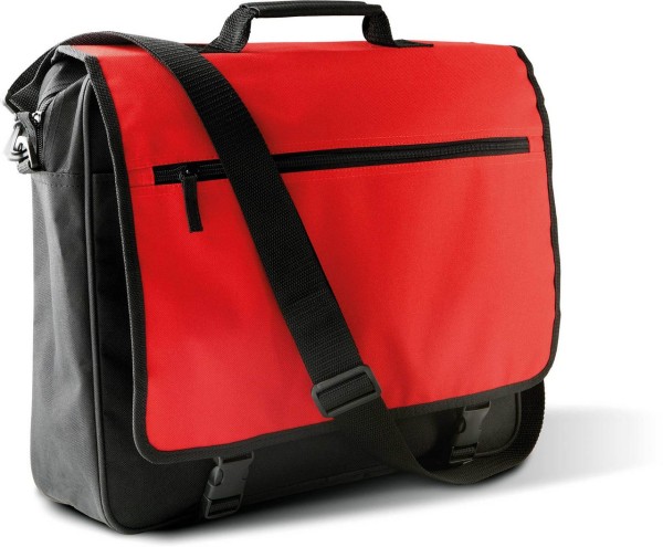 DOCUMENT BAG WITH FRONT FLAP Fekete 