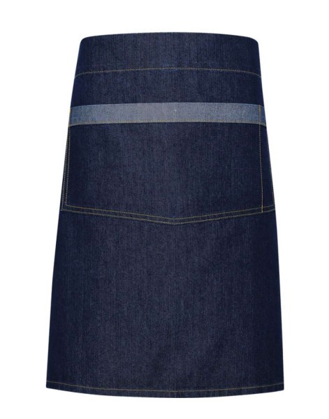 'DOMAIN' CONTRAST DENIM WAIST APRON Kék 