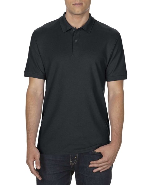 DRYBLEND® ADULT DOUBLE PIQUÉ POLO Fekete 