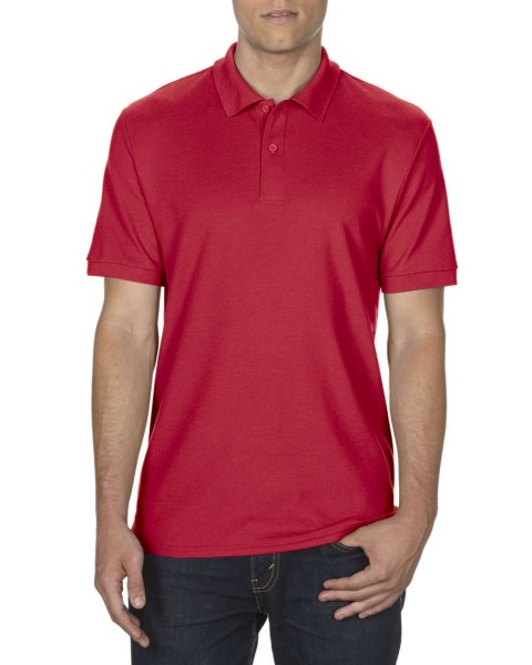 DRYBLEND® ADULT DOUBLE PIQUÉ POLO Piros 