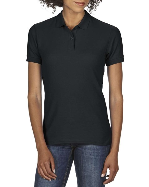 DRYBLEND® LADIES' DOUBLE PIQUÉ POLO Fekete 