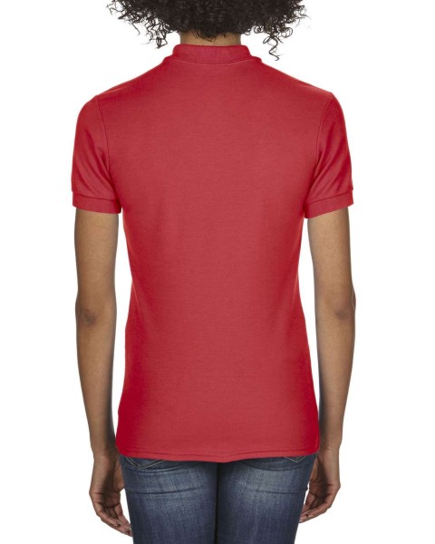 DRYBLEND® LADIES' DOUBLE PIQUÉ POLO Piros 