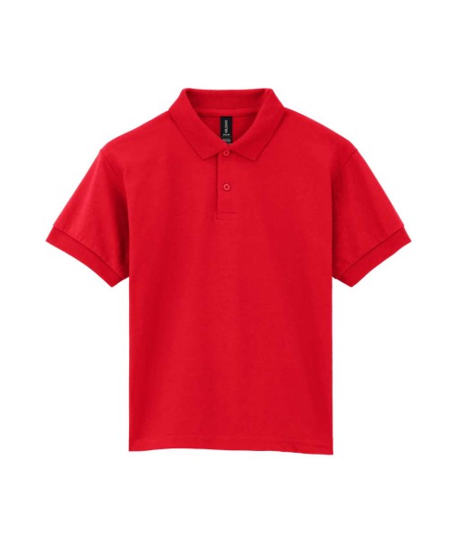 DRYBLEND® YOUTH JERSEY POLO SHIRT Piros 