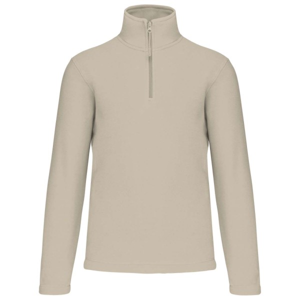 ENZO - ZIP NECK MICROFLEECE JACKET Barna 