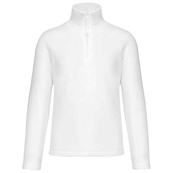 ENZO - ZIP NECK MICROFLEECE JACKET Fehér 
