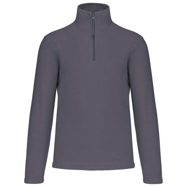 ENZO - ZIP NECK MICROFLEECE JACKET Szürke 
