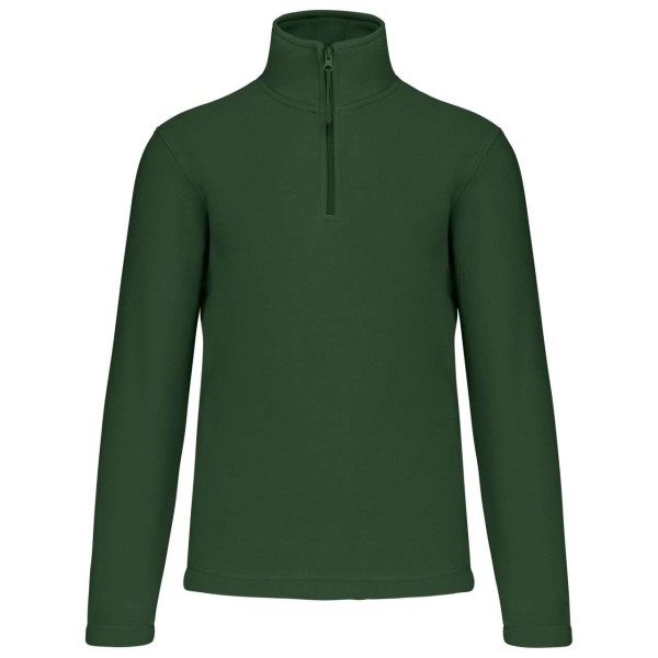 ENZO - ZIP NECK MICROFLEECE JACKET Zöld 