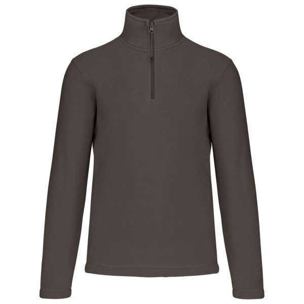 ENZO - ZIP NECK MICROFLEECE JACKET Zöld 