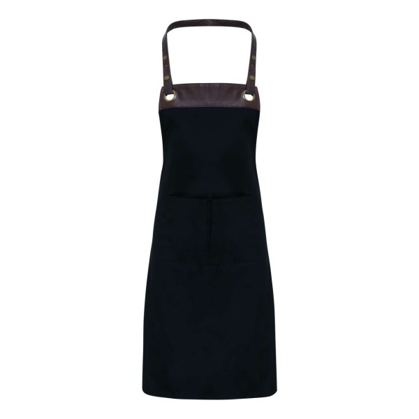 'ESPRESSO' BIB APRON Fekete 