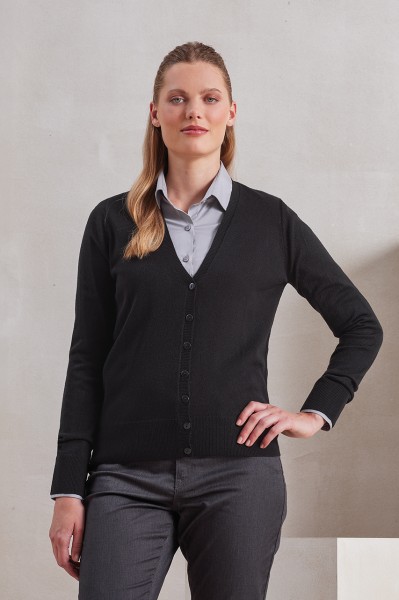 'ESSENTIAL' ACRYLIC WOMEN'S CARDIGAN Fekete 