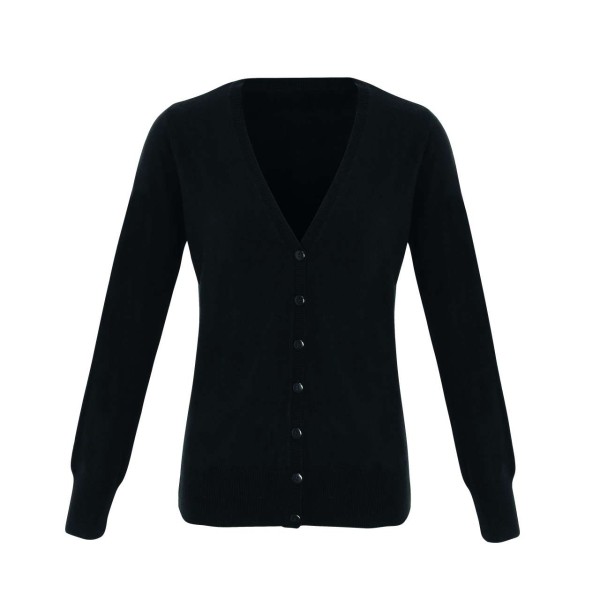'ESSENTIAL' ACRYLIC WOMEN'S CARDIGAN Fekete 