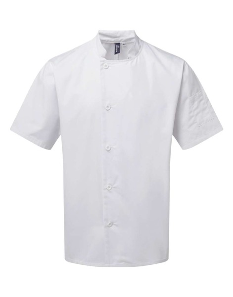 'ESSENTIAL' SHORT SLEEVE CHEF'S JACKET Fehér 