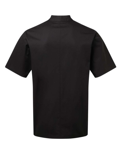'ESSENTIAL' SHORT SLEEVE CHEF'S JACKET Fekete 